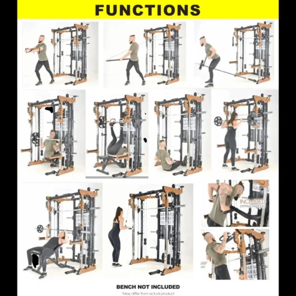 Multi Functional Trainer + Smith Machine Combo